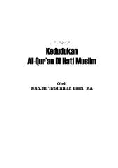kedudukan al quran di hati muslim.pdf