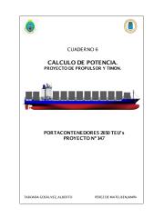 06. Powering, propeller and rudder - Potencia y propulsion - 2650 TEUs Containership.pdf