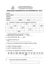 AVALIAÇÃO DE MATEMÁTICA 2º ANO 2012 - Cópia.doc