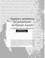 Vigencia y pertinencia del pensamiento de Hanna Arendt. PUBLICADO.pdf